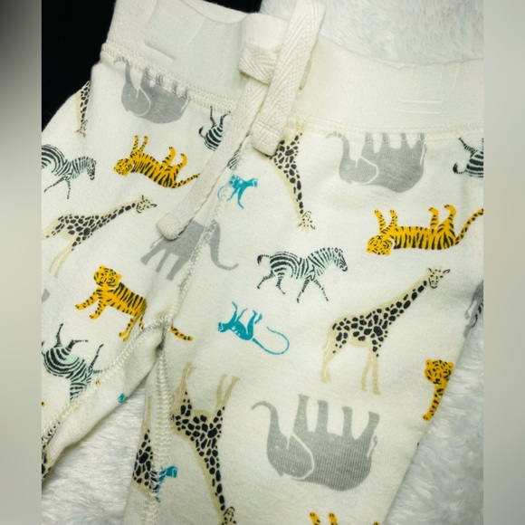Baby Boy Sweat Pants | Black and Animals | 0-3 months - Picture 2 of 4